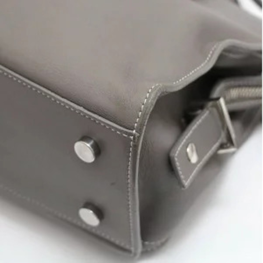 Saint Laurent Paris Baby Cabas Bag Leather Gray - Picture 3 of 6